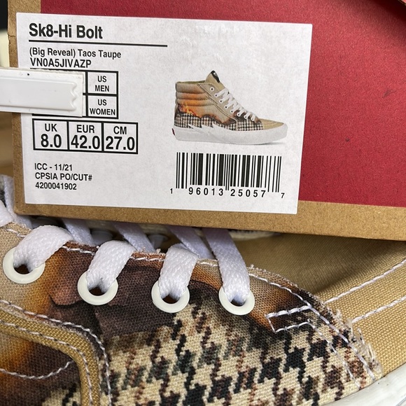 Vans Sk8-Hi Bolt Big Reveal Taos Taupe WMNS sneakers - Picture 16 of 16
